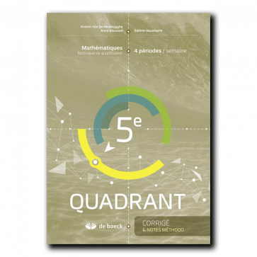 5e Quadrant (4 pér./sem.) - Corrigé et notes méthodologiques