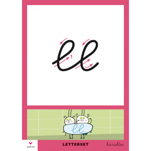 Karakter 1 Letterset - kleine letters 